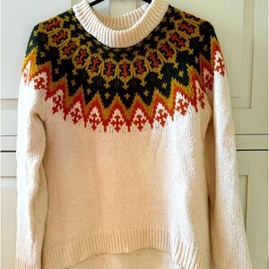 madewell fair isle pullover sweater